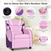 Kids Recliner Sofa, Children Leather Armchair Couch w/Footrest, Headrest, Gaming Reclining Chair for Living Room Nursery 3