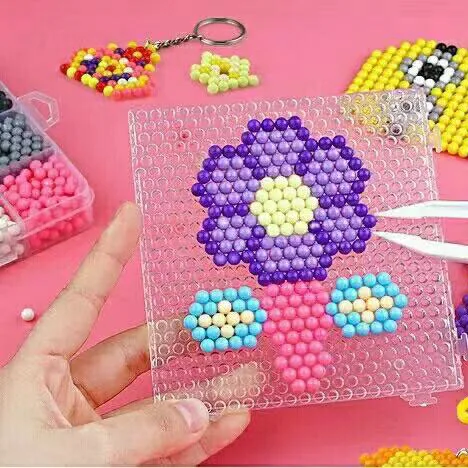 Water Beads Spray hama beads Magic Educational 3D beads Puzzles perlen Children Toys 5mm 560Pcs Two box packag