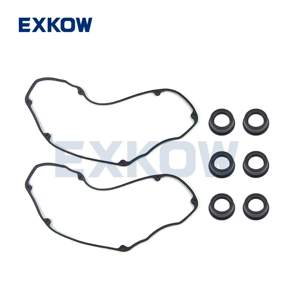 Rocker Cover Gasket & Cylinder Head Spark Plug Guide Seal MD198128 MD303148 for Mitsubishi Pajero Montero Sport Nativa L200