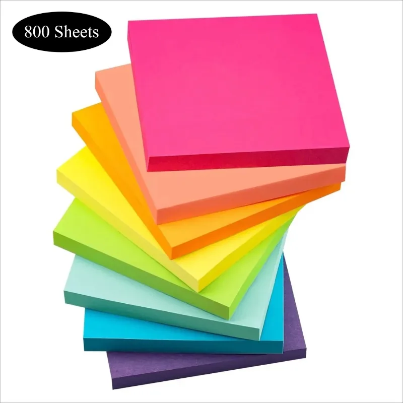 8 Pcs/set Multicolor Sticky Note Posted It Note Pads Stickers Planner ...
