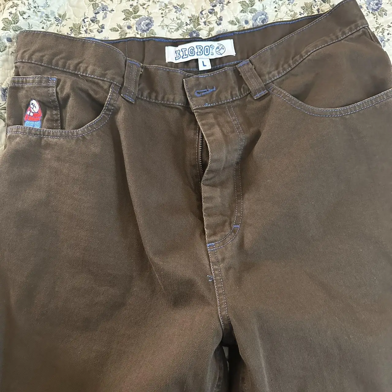 하라주쿠 폴라 빅 보이 헐렁한 청바지, Y2K 고딕 바지, 그래픽 자수, 일본 스트리트웨어 청바지, 빈티지 남성 와이드 바지