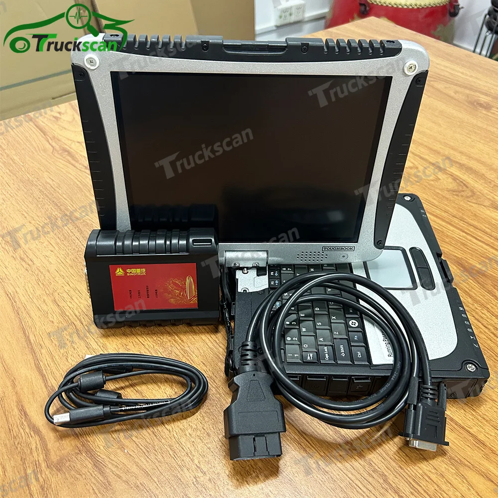 

CF19 Laptop with For SINOTRUK HOWO Cnhtc Truck Diagnostic Tool Scanner Diagnostic Interface