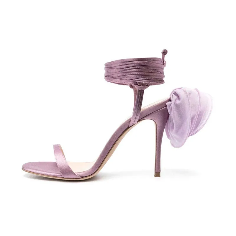 

Женские босоножки с круглым ремешком, на тонком каблуке