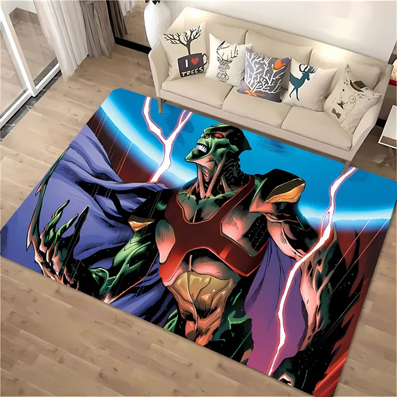 DC Martian Manhunter Carpet,Living Room and Bedroom Household Items, Children's Room Sofa Mat, Doormat Floor Anti-slip Rug,Gifts