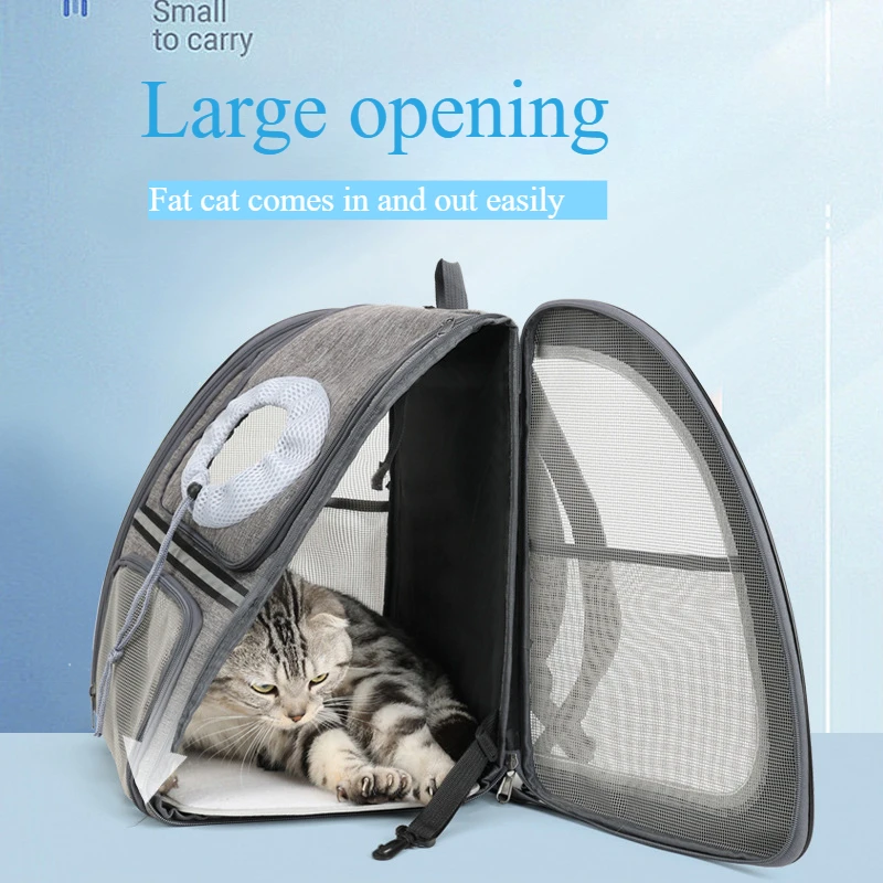 Pet bag aviation can bring folding cat bag breathable large capacity cat dog outdoor travel pet double shoulder
