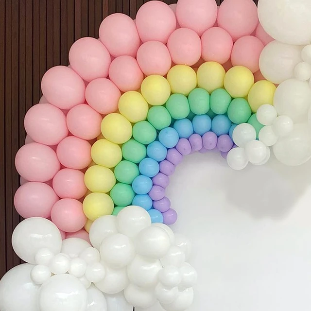 Pastel Rainbow Birthday Decorations  Pastel Rainbow Party Decorations -  5pcs/set - Aliexpress