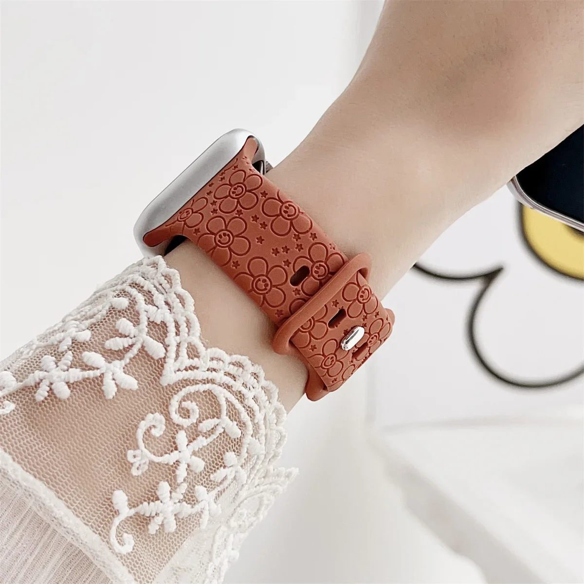 Watch Band For iWatch 42/44/45/49mm 38/40/41mm Silicone Fashion Watch Strap for Watch Series Ultra2 Se 9/8/7/6/5/4/3/2/1_voghion.com