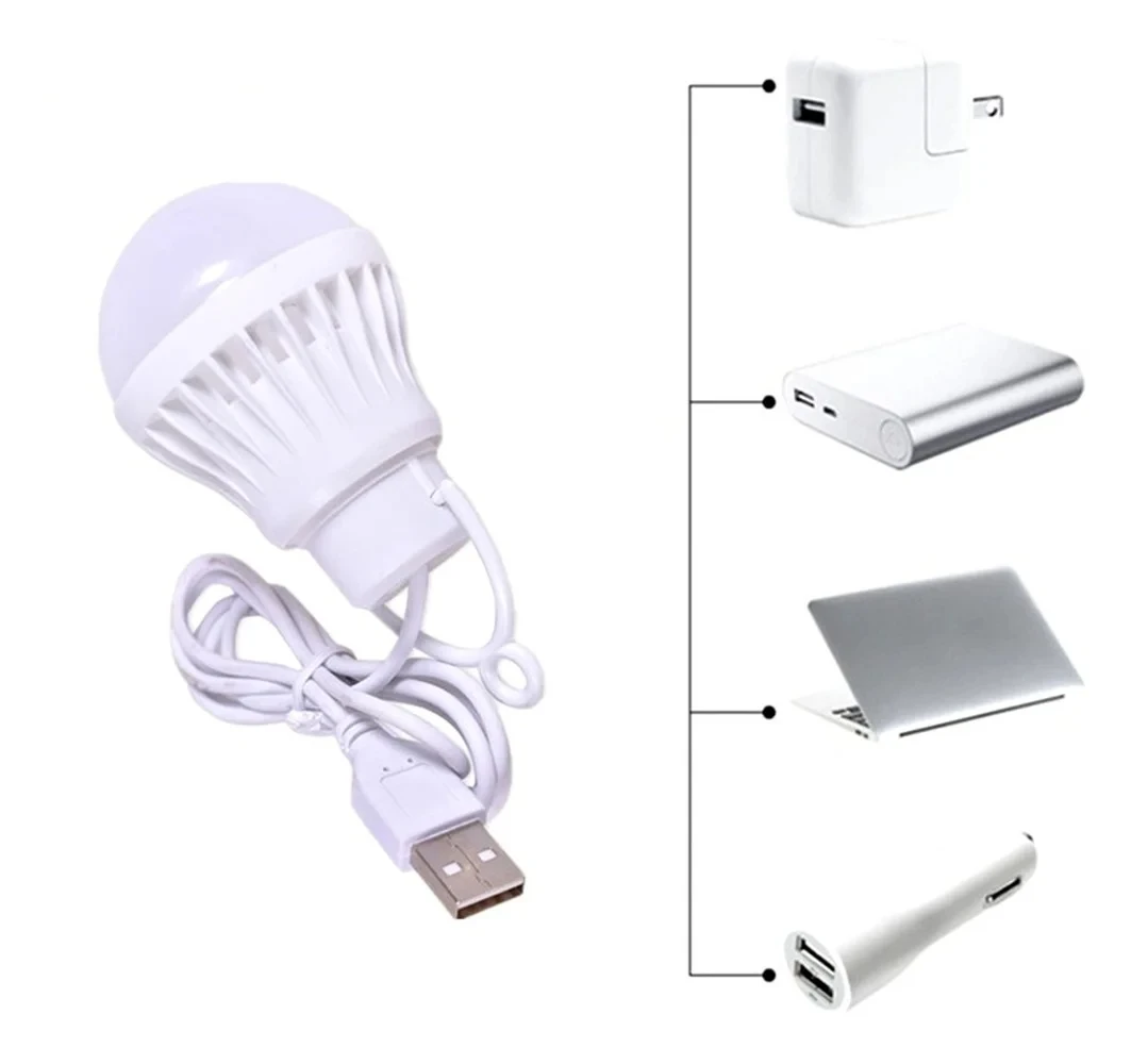 1 x LED Camping Light USB Powered LED Waterproof Tent Light for Hurricane, Emergency, Survival Kit, Hiking, Fishing, Camping