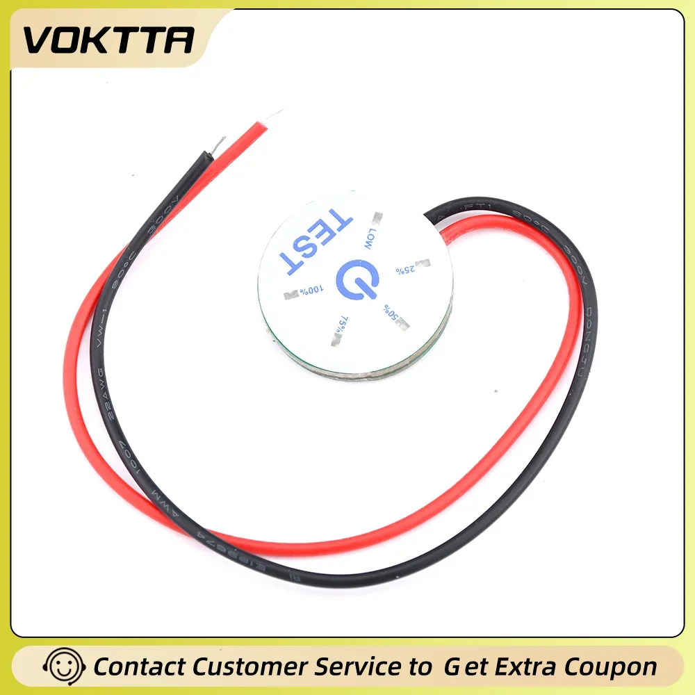 Round Battery Power Indicator with Undervoltage Alert – 12V Multi-Stage Gauge