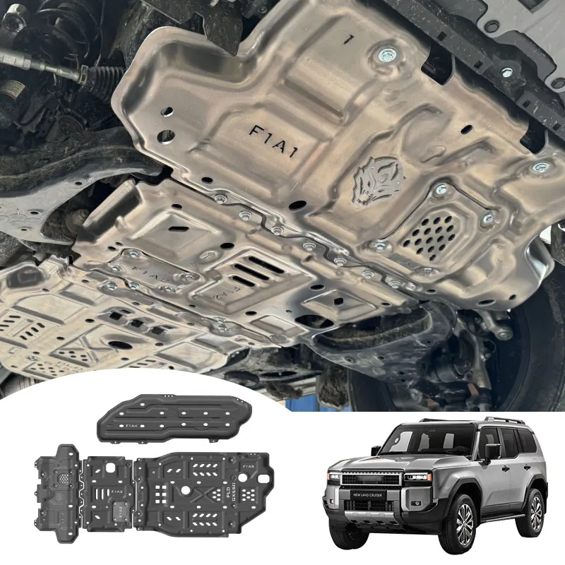 Aluminum Engine Guard Bottom Skid Plates Underbody Protection For Lc250 Accessories Prado Cargo Cover Parts