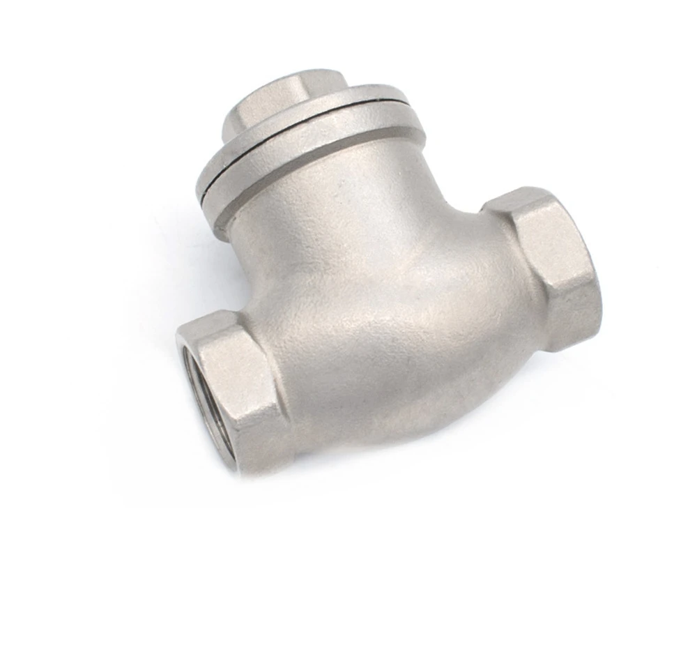 

Stainless steel wire mouth horizontal non-return valve 304 stainless steel female thread swing check valve 1/2" 3/4" 1" 1-1/4"