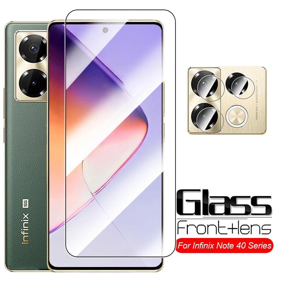 Protezione Dello Schermo Dell'Obiettivo Della Fotocamera In Vetro Temperato Da 2 A 1 Per Infinix Note 40 4G Vetro Protettivo Per Infinix Note 40 Note4