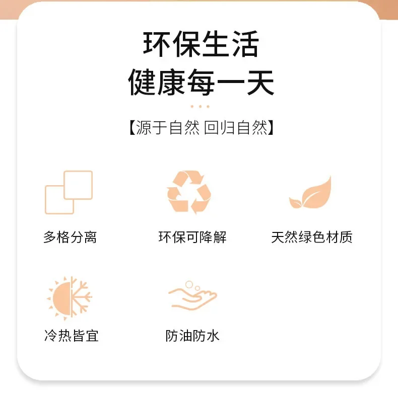 Description Picture 3 of itemDisposable Eco-Friendly Lunch Box Prep Packaging Food Container Bento Box Wedding Baby Shower Easter Party Cake Packing Boxes