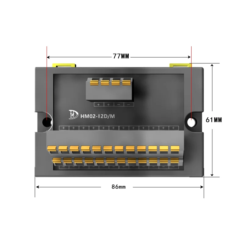 distribuição de energia, DIN Rail Mount, 2