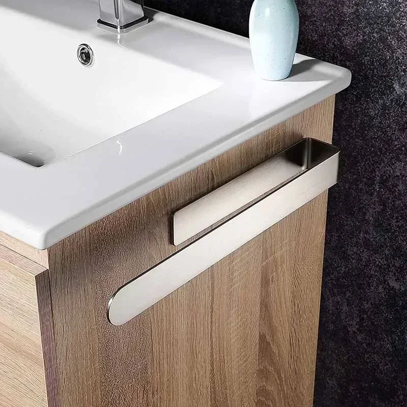 Hand Towel Ring Self Adhesive Bathroom Kitchen Towel Hand Holder Bar Stick on Wall Stainless Steel Matte Black