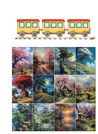 Description Picture 2 of itemSeaside Scenery DIY Paint By Numbers Kit Acrylic Paints 50*70 Canvas Painting Decorative Paintings Crafts For Adults Handicraft