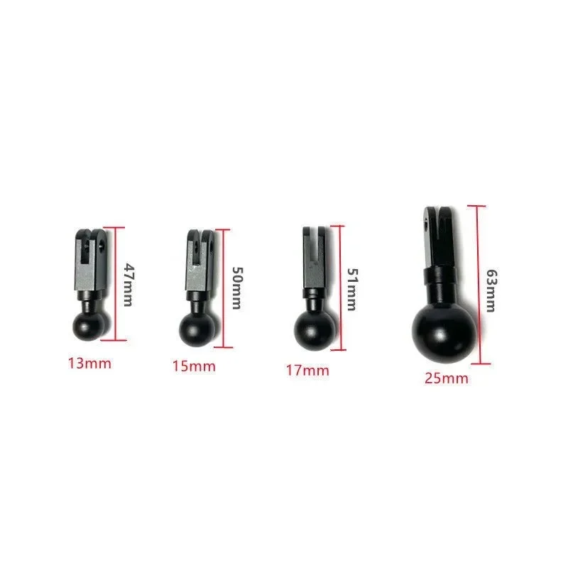 Gopro Hero Insta360 Action Camera Accessories Adapter action camera adapter with 13mm 15mm 17mm 25mm Aluminum Ball Head Mount