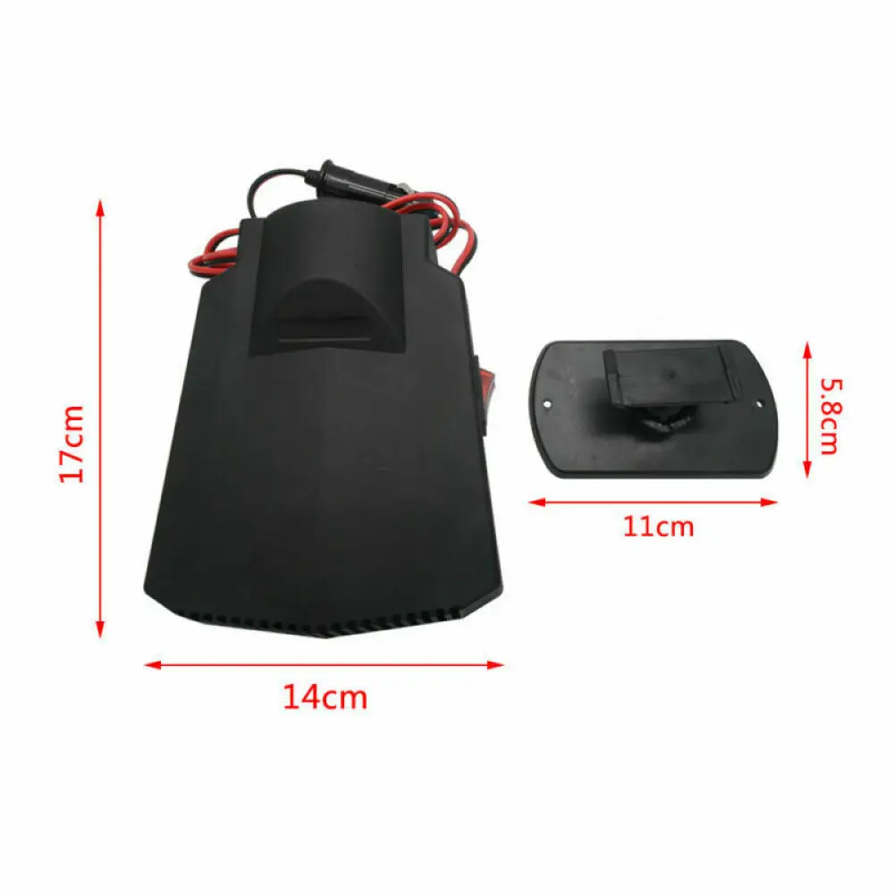 12V 200W Portable Car Windshield Heating Cooling Fan Quick Heater Defroster Demister 2-in-1 Fast Car Heating Cooling Fan