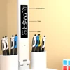 LED Desk Lamp with Calendar Temperature Clock Night Light USB Rechargeable Wireless Table Lamp Touch Control Camping Light 6
