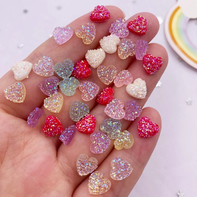 10pcs 8mm 10mm Heart Shape Crystal High Quality Glitter Glass Rhinestones  Different Color Nail Rhinestone 3d Diy Rhinestones - Rhinestones &  Decorations - AliExpress