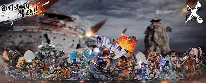 Yz g5スタジオワンピースアクションフィギュア、白いひげ、海賊