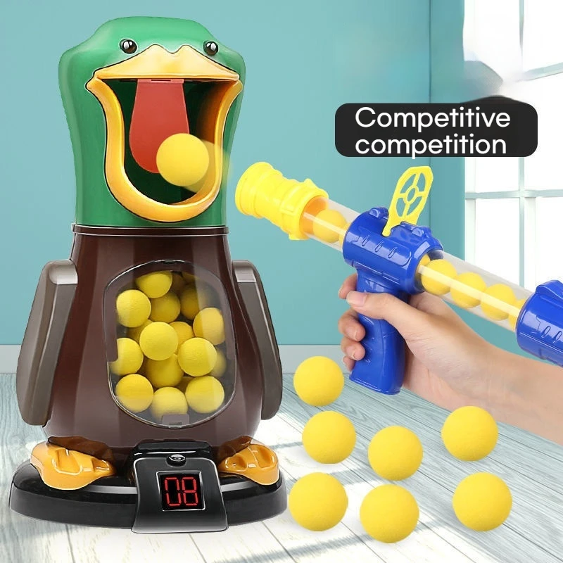 Children'S Shooting Toy Gun Cute Duckling Aerodynamic Soft Bullet Parent Child Outdoor Toy Puzzle Toy Festival Gift 4