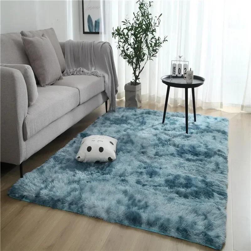 thumbnail image 1 of Alfombras para sala de estar, sofás modernos, alfombra gris esponjosa, decoración de dormitorio, alfombra grande antideslizante y peluda, alfombra lavable para cubrir el piso, 1 of 5