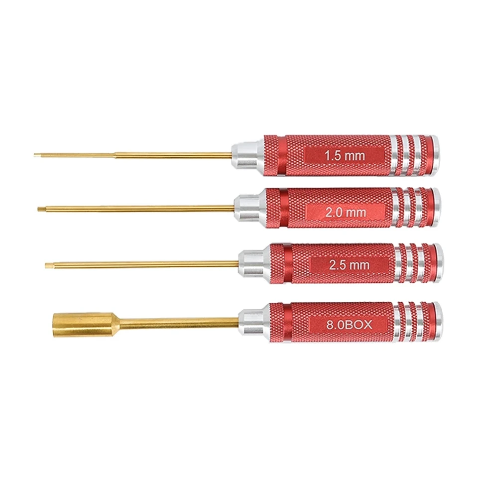 Kit Tournevis 6 En 1 Pour Modèles RC - Clés Allen 1.5 à 3.0 Mm, Vis T6 Et T9