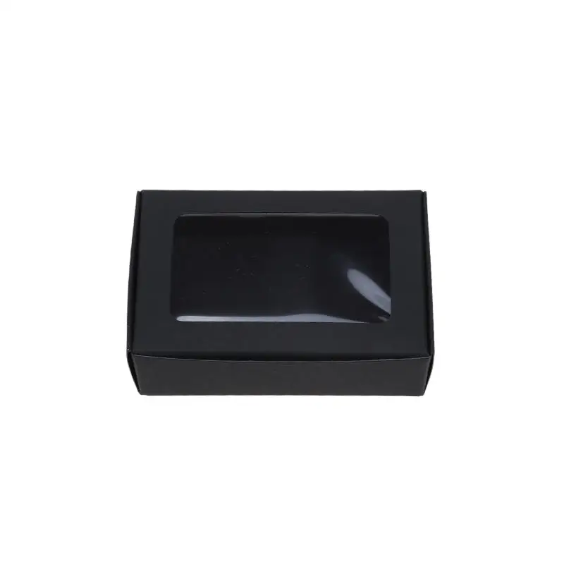 25Pcs Kraft Paper Boxes with Clear Window, Homemade Cookie and Candy Packaging Containe... - SKU KPBW1937 - UGI Packaging