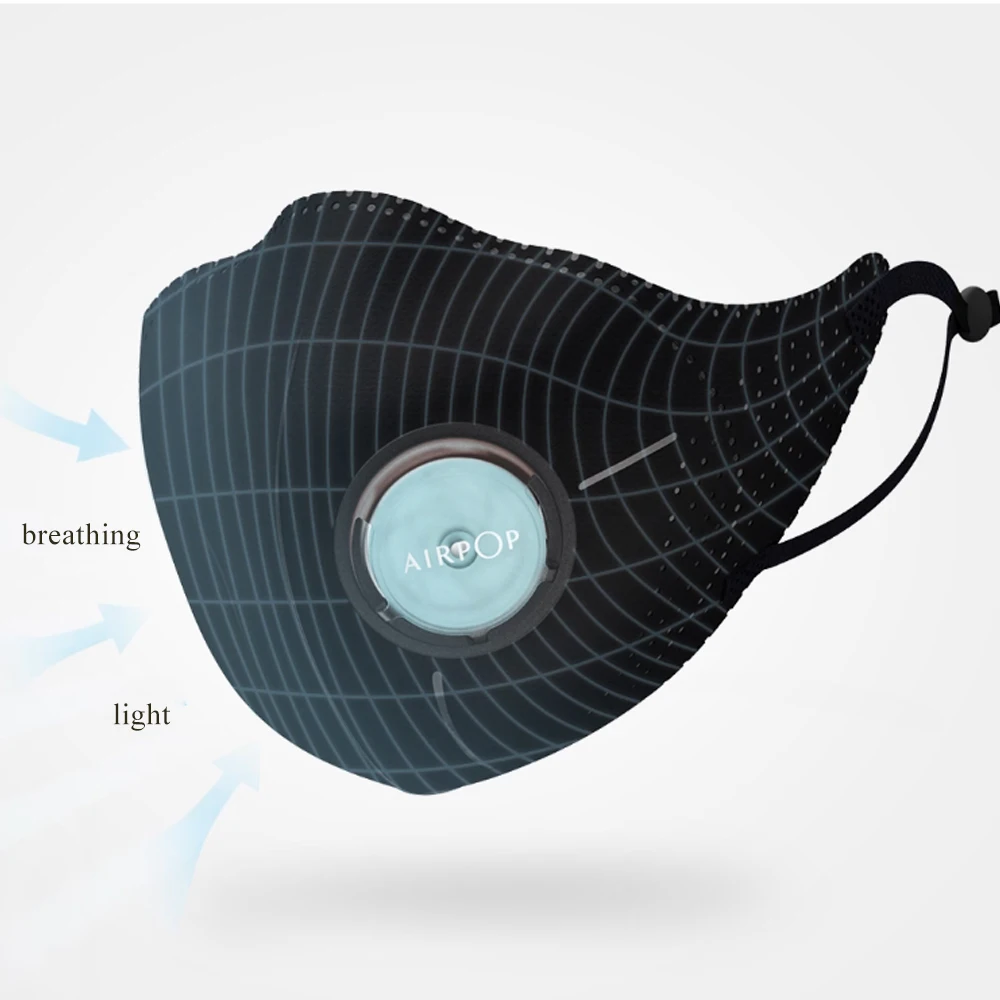 1pcs Airpop Portable Wear PM2.5 Anti-haze Mask Adjustable Ear Hanging Comfortable Adjustable Ear Hanging Comfortable Face Mask