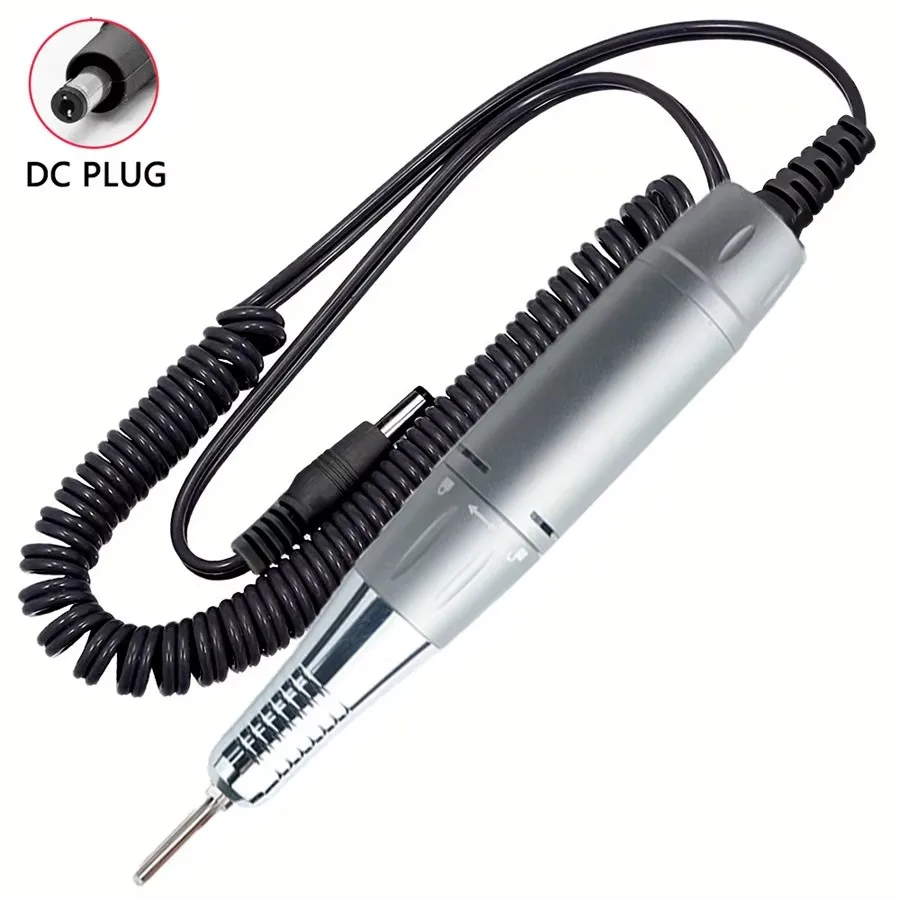 전기 DC 네일 드릴 펜 핸들 파일 광택기 그라인드 머신 핸드피스 매니큐어 페디큐어 네일 드릴 머신 액세서리용 도구