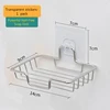 High Quality Soap Rack Wall Mounted Soap Holder Stainless Steel Soap Sponge Dish Bathroom Accessories Soap Dishes Self Adhesive 1