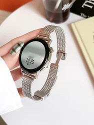 Magnetic Metal Bracelet Link Strap - Versatile Sizes 18mm, 20mm, 22mm - Classic & Sport Design Band - Watch 6 40mm 44mm (Silver)