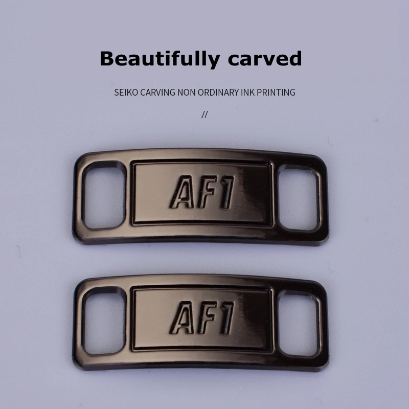 2pcs/pair AF1 Shoelaces buckle Shoelace Buckle Metal Shoelaces Accessories Metal Lace Lock DIY Sneaker Kits Metal Lace Buckle