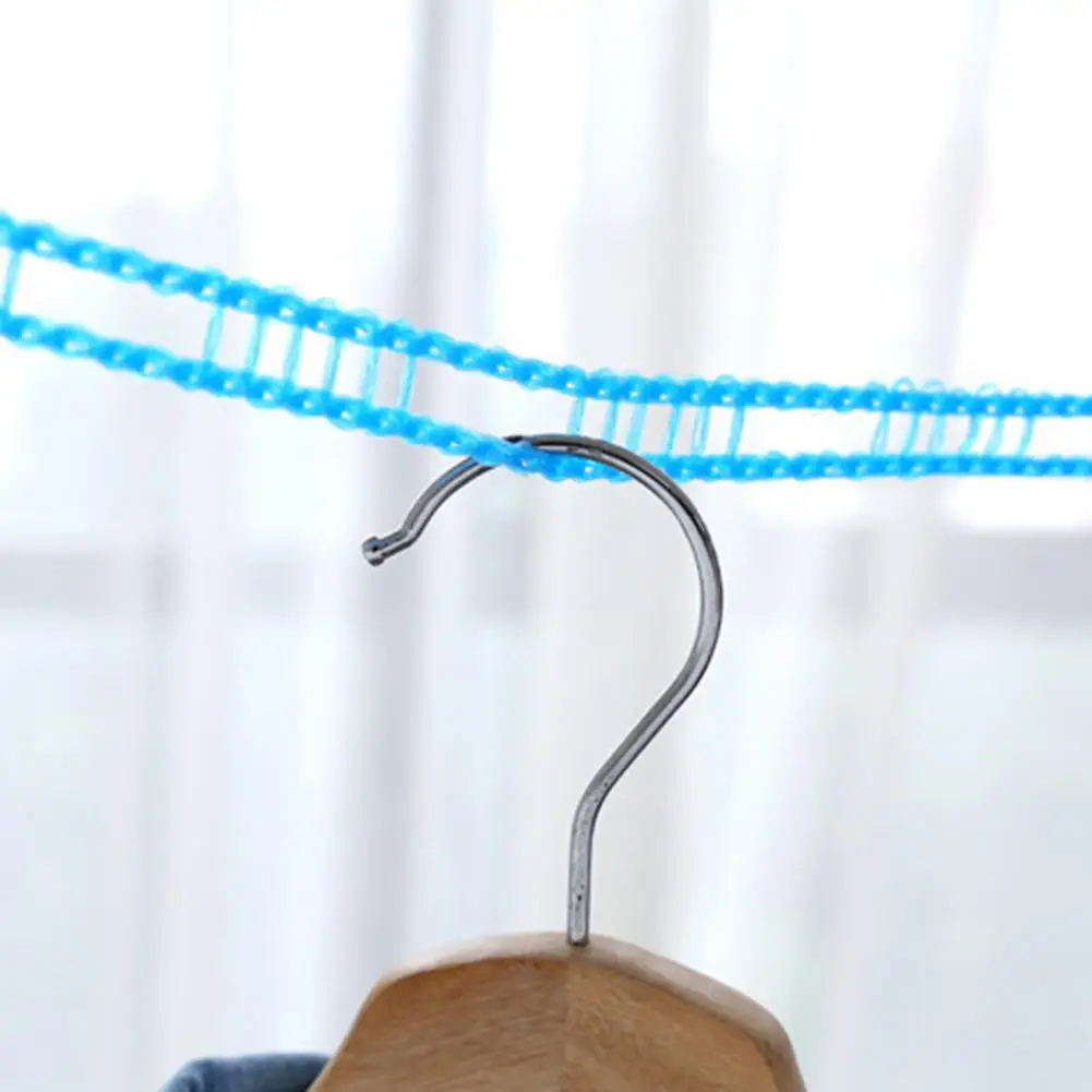 Good Non-slip Fasten Hooks Strong Loading Multi-purpose Clothes Drying Rope Hanging Clothes Lines Adjustable 3