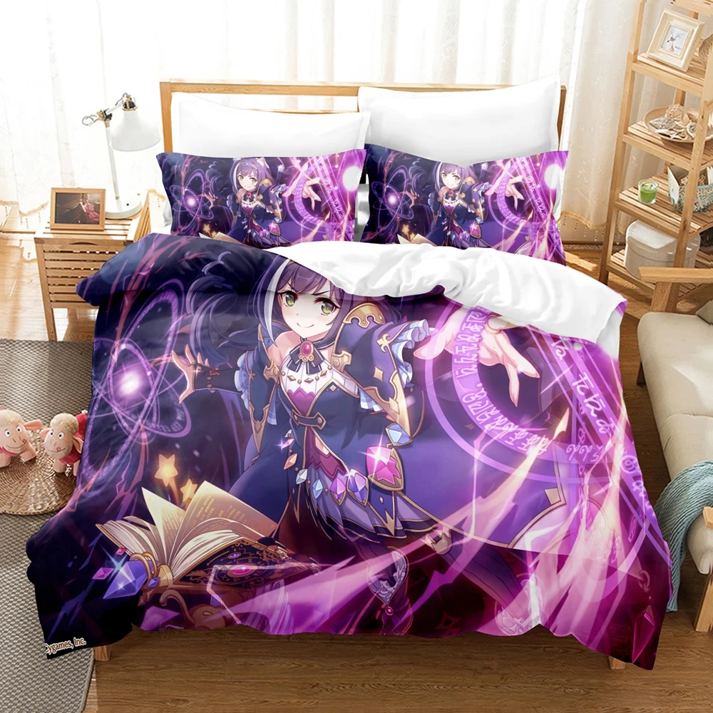 

Anime Princess Connect Re:Dive Bedding Set Boys Girls Twin Queen Size Duvet Cover Pillowcase Bed Kids Adult Home Textileextile