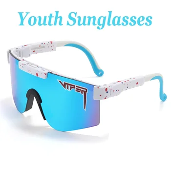 Juventude pit viper óculos de sol meninos meninas crianças óculos de sol cabeça pequena adulto das mulheres dos homens ao ar livre ciclismo condução tons esporte 1