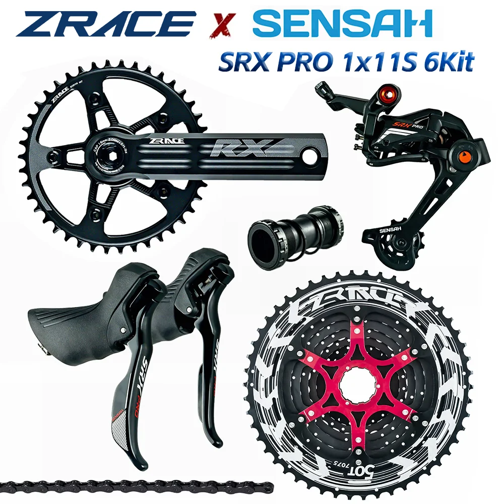 Sensah Srx Pro 1x11 Speed, 11s Road Groupset, R/l Shifter +