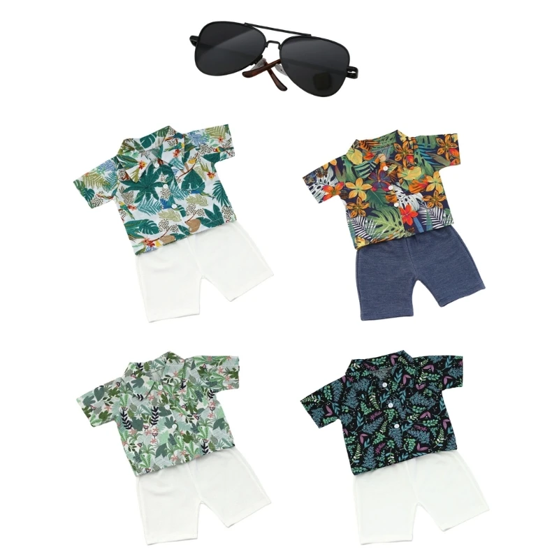 

Newborns Photography Props Toddlers Photoshoot Clothes Beach Shirt Shorts Sunglasses Birthday Photo Costume
