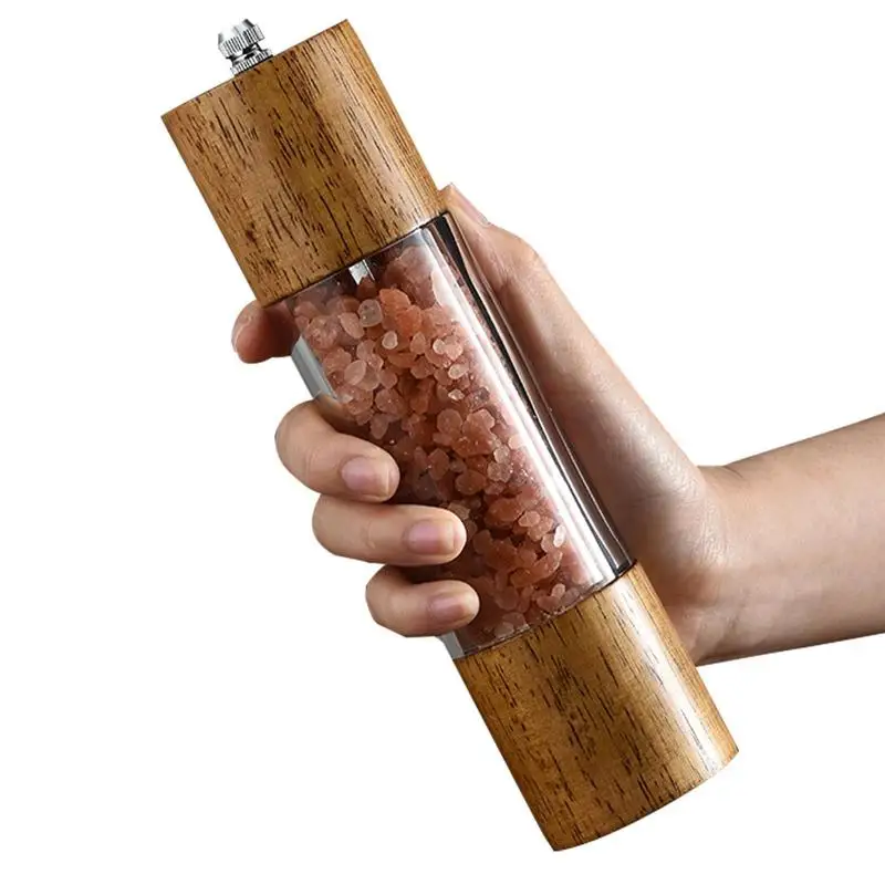 

Pepper Mill Manual Salt And Pepper Mills Wooden Shakers With Adjustable Ceramic Core Easily Refillable Salt Mill And Grinder
