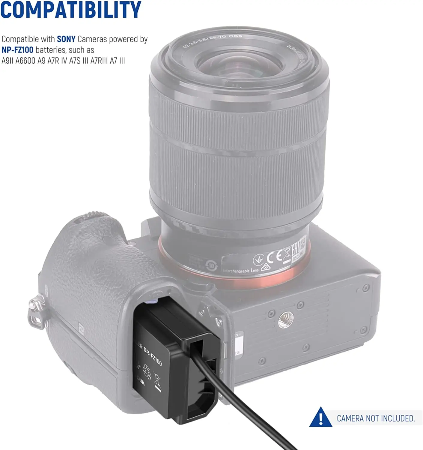 Batteria E Caricabatterie NEEWER NP-FZ100 Per Sony - 2280 MAh, Schermo LCD, Compatibile Con A7, A9, ZV-E1