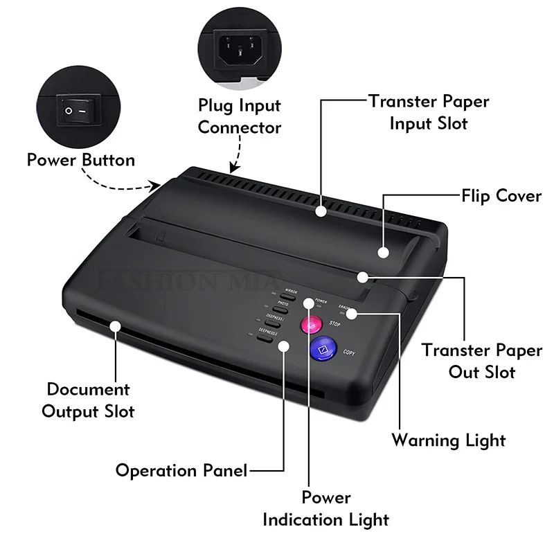ポータブルタトゥーステンシル,印刷機,サーマルプリンター,描画,タトゥー