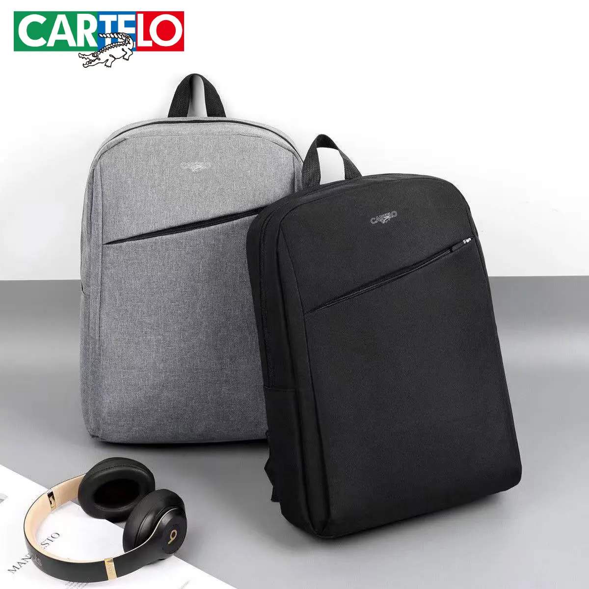 New CARTELO backpack for women, high school and college students, men's lightweight bag, large capacity couple leisure backpack 1