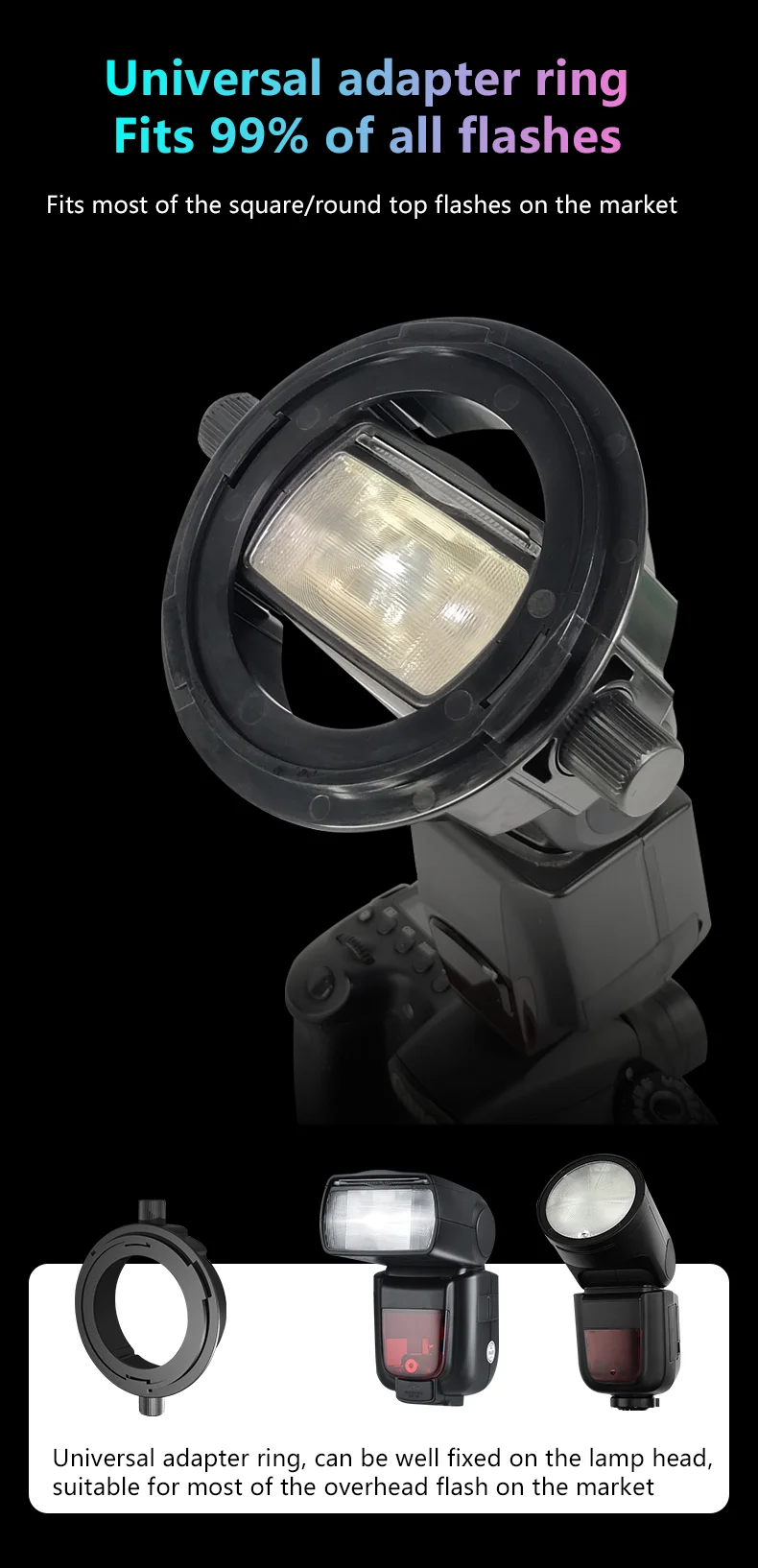 Blitzdiffusor Dome Bounce Softbox für Godox V1 V850iii TT685 V860 YONGNUO YN600EX-RT II – Detail 14