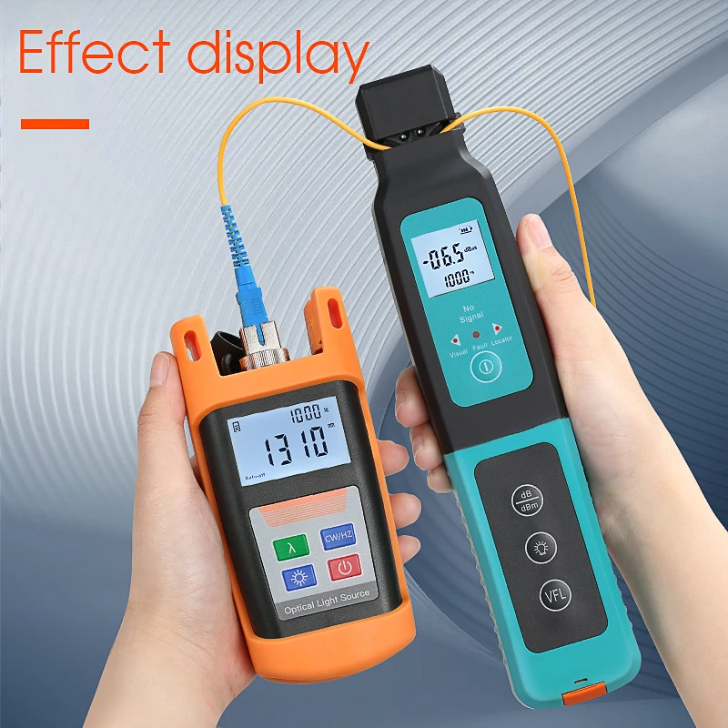 

Best combination AUA-40 Identifier and OPM Optical light source Portable 1310,1550nm + Live Fiber Visual fault Locator