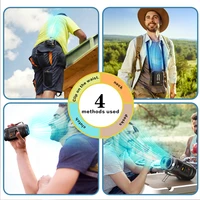 Ventilateur de ceinture portable 2025 – Nouvelle version améliorée, ventilateur personnel à pince 5 vitesses mains libres avec lampe de poche pour camping en extérieur 6