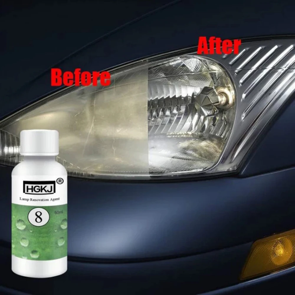 1pcs 20ml Hgkj8 Car Lens Restoration Kit Headlight Brightening