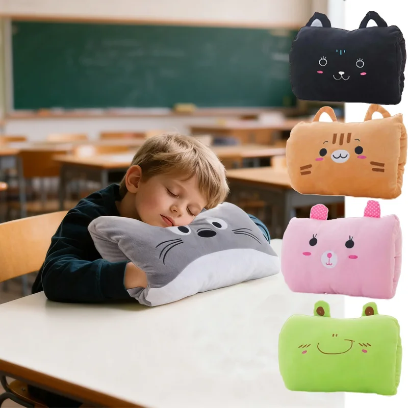 Children's Plush Pillows Hand Warmers Gloves Adults Cartoon Nap Pillows Cushions Creative Hand Warmers Plush Children's Day Gift