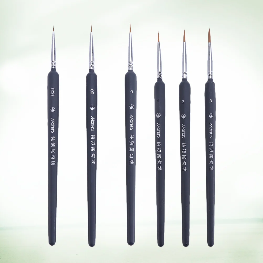 

3/5/6/9PCS Miniature Paint Brush Set Professional Nylon Brush Acrylic Painting Thin Hook Line Pen Art Supplies Hand Painted A3