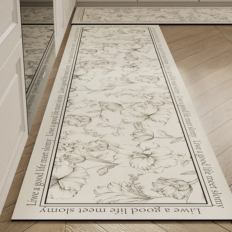 Kitchen Floor Mat Anti-slip Washable Carpet Absorbent Soft Diatom Mud Rug Long Size Foot Mats Home Decoration 주방 카펫 3